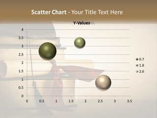 A Graduation Cap On Top Of A Stack Of Books PowerPoint Template