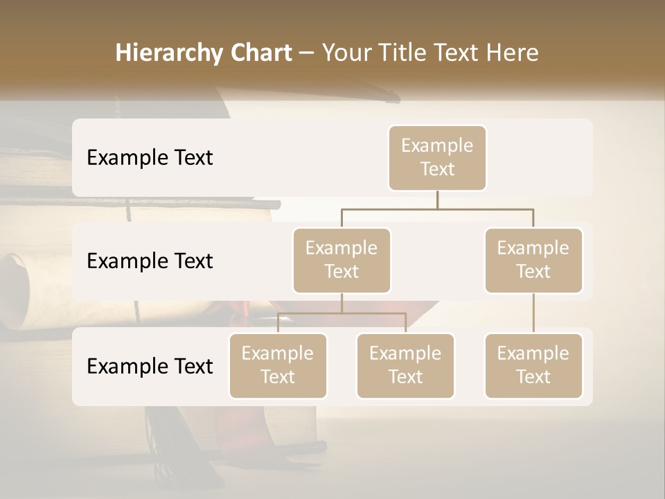 A Graduation Cap On Top Of A Stack Of Books PowerPoint Template