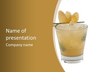 A Drink With A Garnish Garnish Garnish Garnish PowerPoint Template