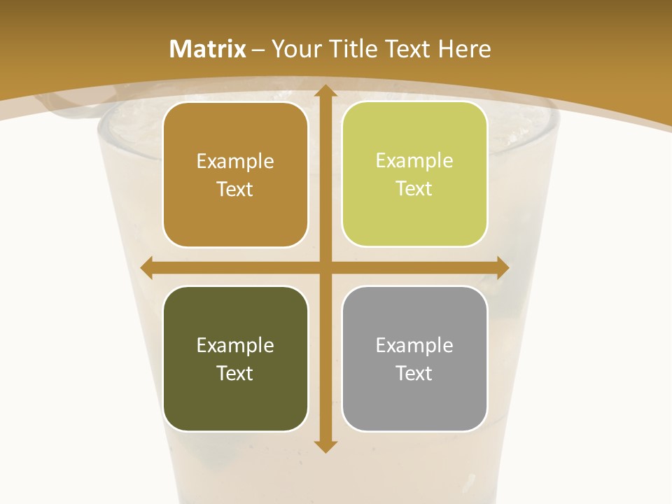 A Drink With A Garnish Garnish Garnish Garnish PowerPoint Template
