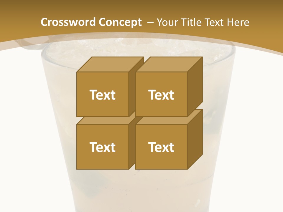 A Drink With A Garnish Garnish Garnish Garnish PowerPoint Template