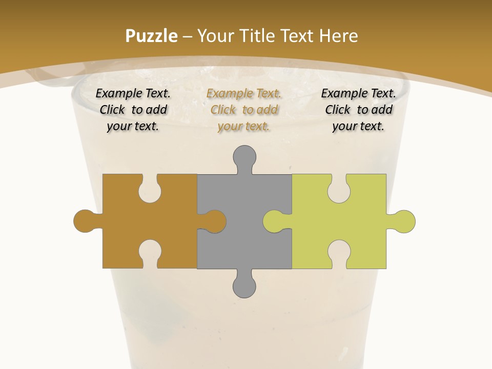 A Drink With A Garnish Garnish Garnish Garnish PowerPoint Template