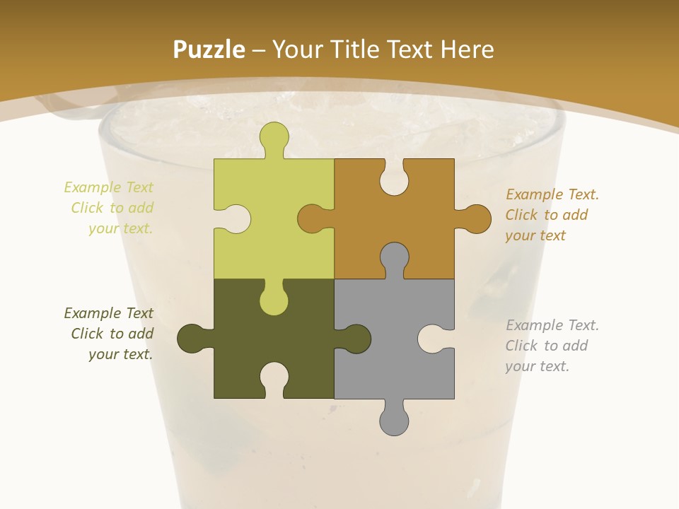 A Drink With A Garnish Garnish Garnish Garnish PowerPoint Template