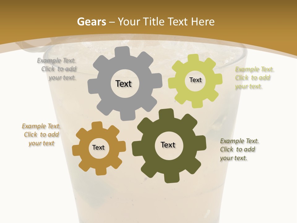 A Drink With A Garnish Garnish Garnish Garnish PowerPoint Template