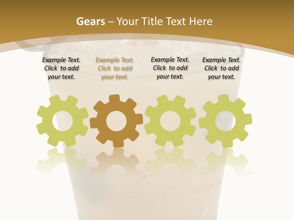 A Drink With A Garnish Garnish Garnish Garnish PowerPoint Template