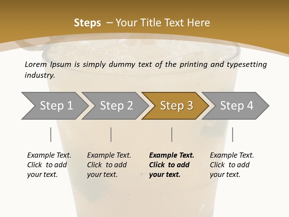 A Drink With A Garnish Garnish Garnish Garnish PowerPoint Template