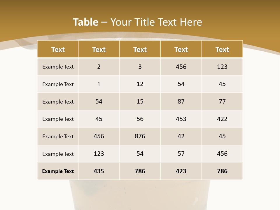 A Drink With A Garnish Garnish Garnish Garnish PowerPoint Template