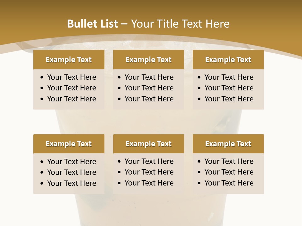 A Drink With A Garnish Garnish Garnish Garnish PowerPoint Template