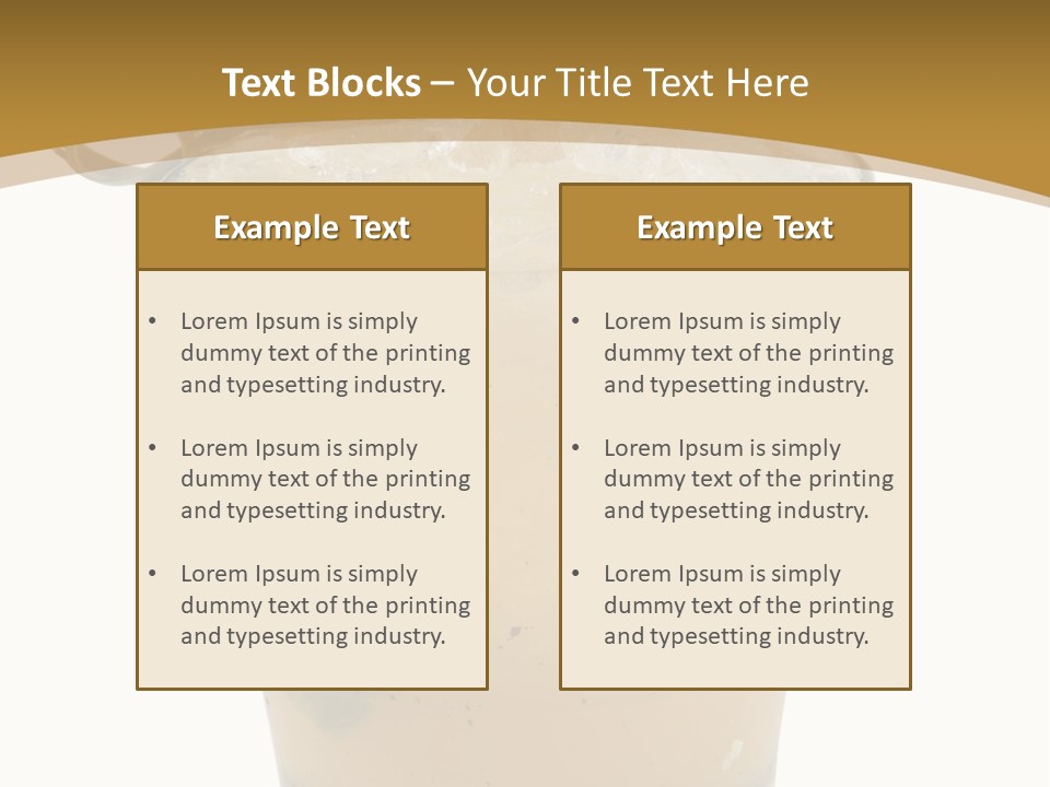 A Drink With A Garnish Garnish Garnish Garnish PowerPoint Template
