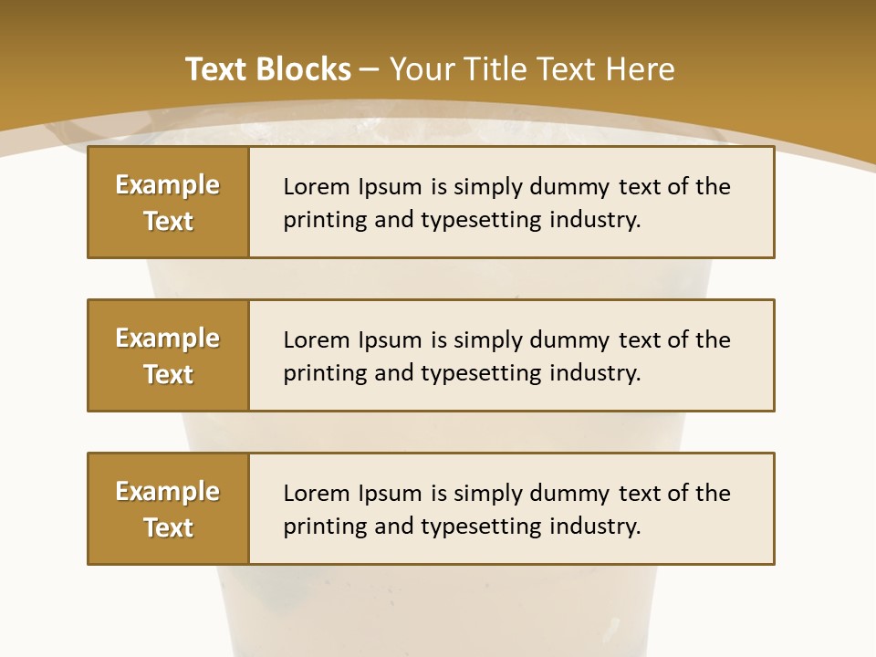 A Drink With A Garnish Garnish Garnish Garnish PowerPoint Template