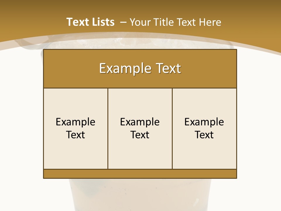 A Drink With A Garnish Garnish Garnish Garnish PowerPoint Template