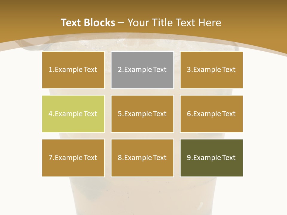 A Drink With A Garnish Garnish Garnish Garnish PowerPoint Template