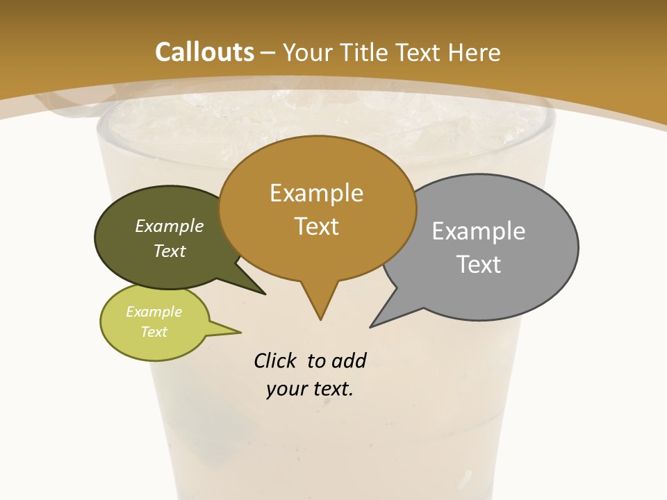 A Drink With A Garnish Garnish Garnish Garnish PowerPoint Template