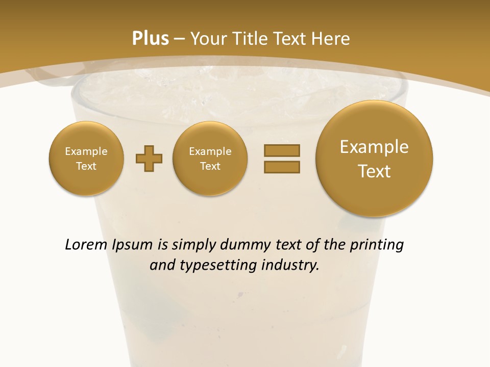 A Drink With A Garnish Garnish Garnish Garnish PowerPoint Template