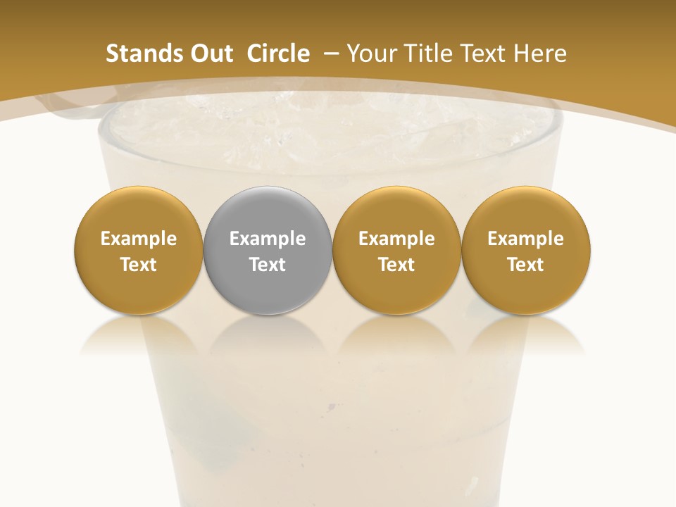 A Drink With A Garnish Garnish Garnish Garnish PowerPoint Template