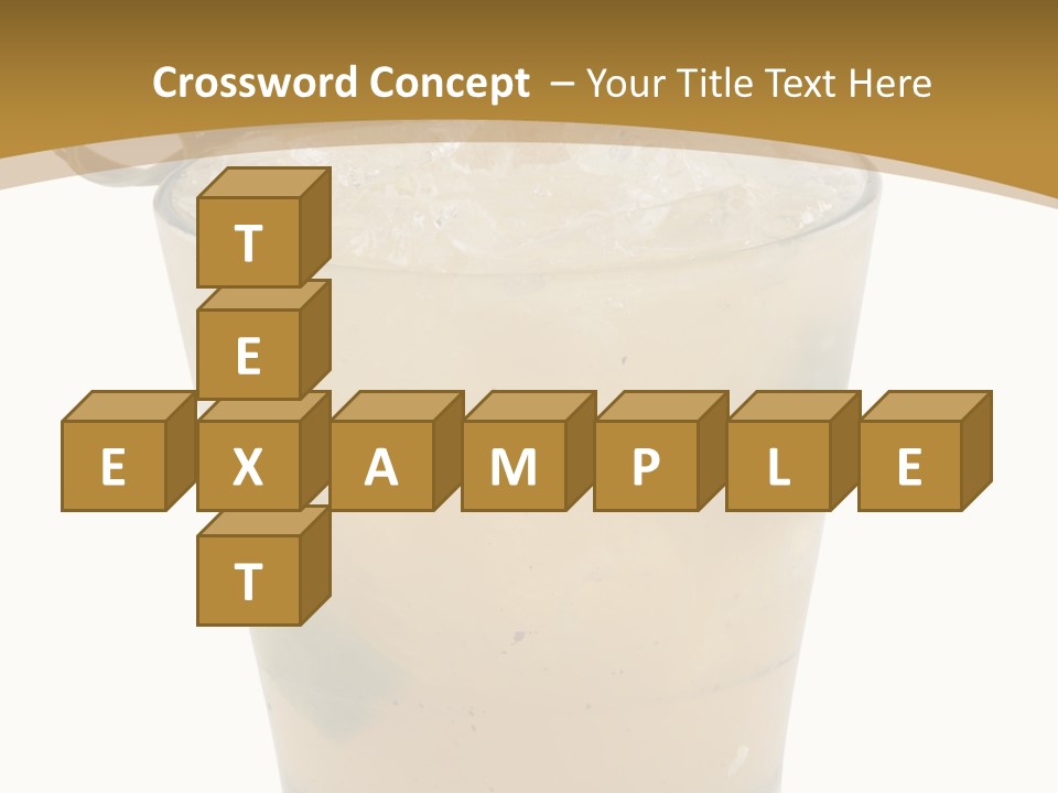 A Drink With A Garnish Garnish Garnish Garnish PowerPoint Template