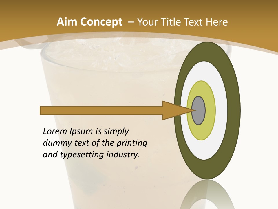 A Drink With A Garnish Garnish Garnish Garnish PowerPoint Template