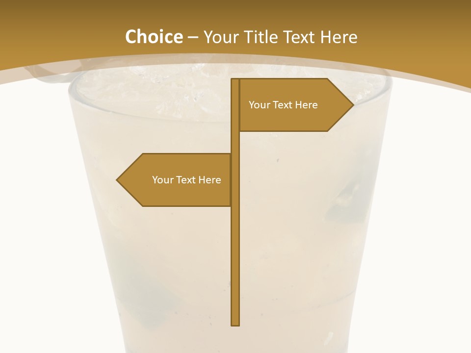 A Drink With A Garnish Garnish Garnish Garnish PowerPoint Template