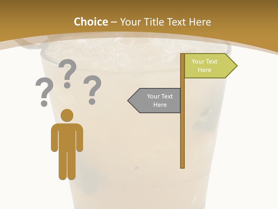 A Drink With A Garnish Garnish Garnish Garnish PowerPoint Template