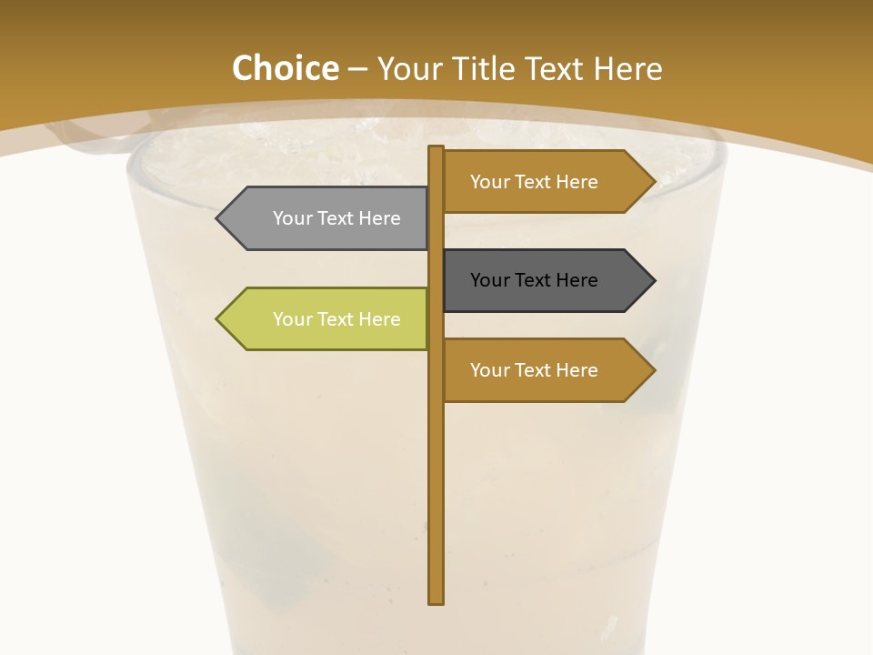 A Drink With A Garnish Garnish Garnish Garnish PowerPoint Template