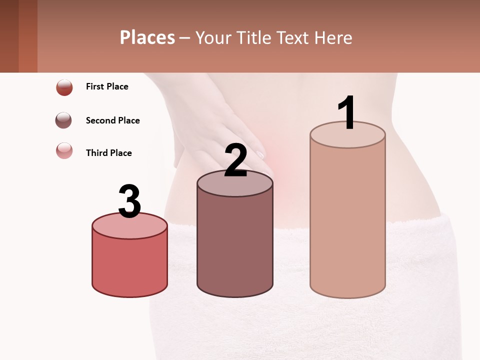 A Woman's Butt With A Red Spot On It PowerPoint Template