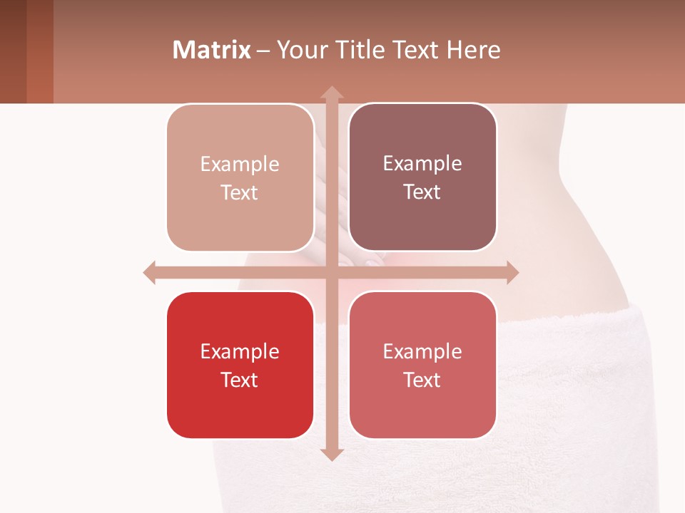 A Woman's Butt With A Red Spot On It PowerPoint Template