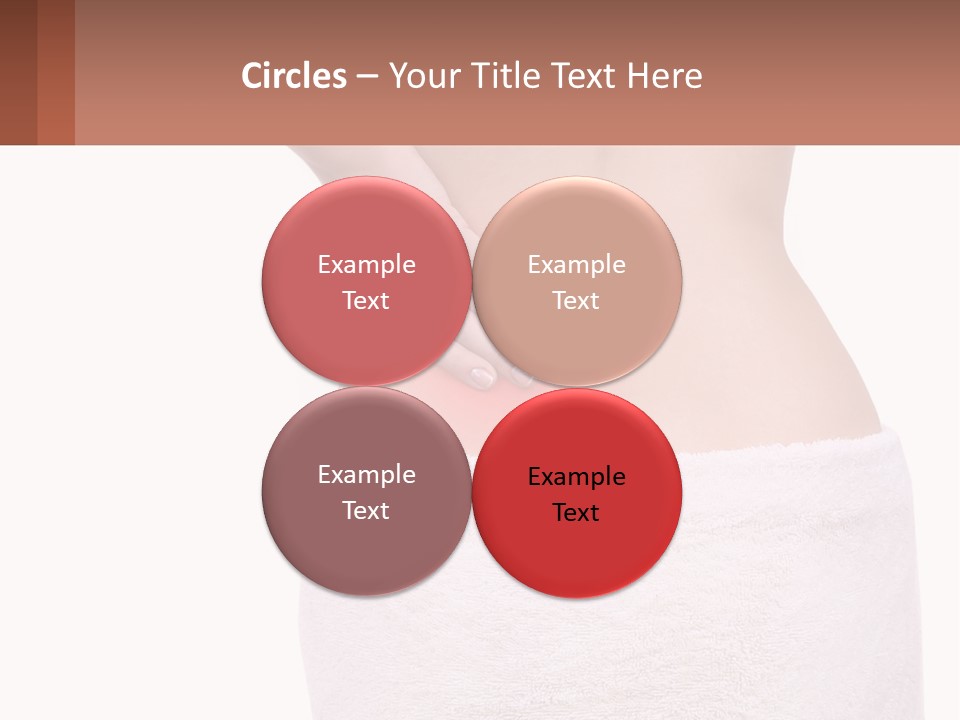 A Woman's Butt With A Red Spot On It PowerPoint Template
