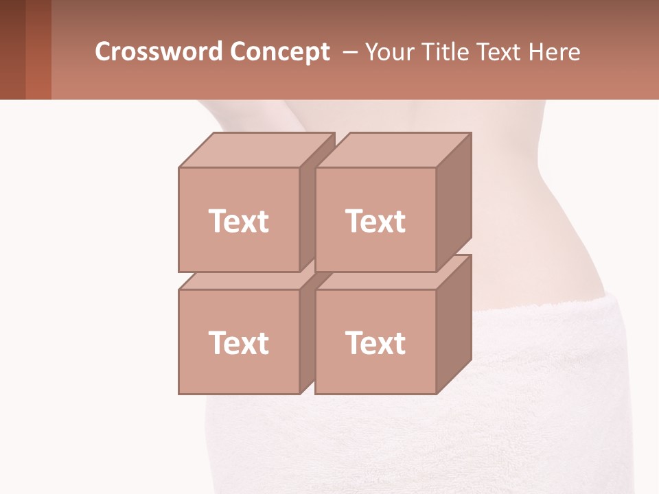 A Woman's Butt With A Red Spot On It PowerPoint Template
