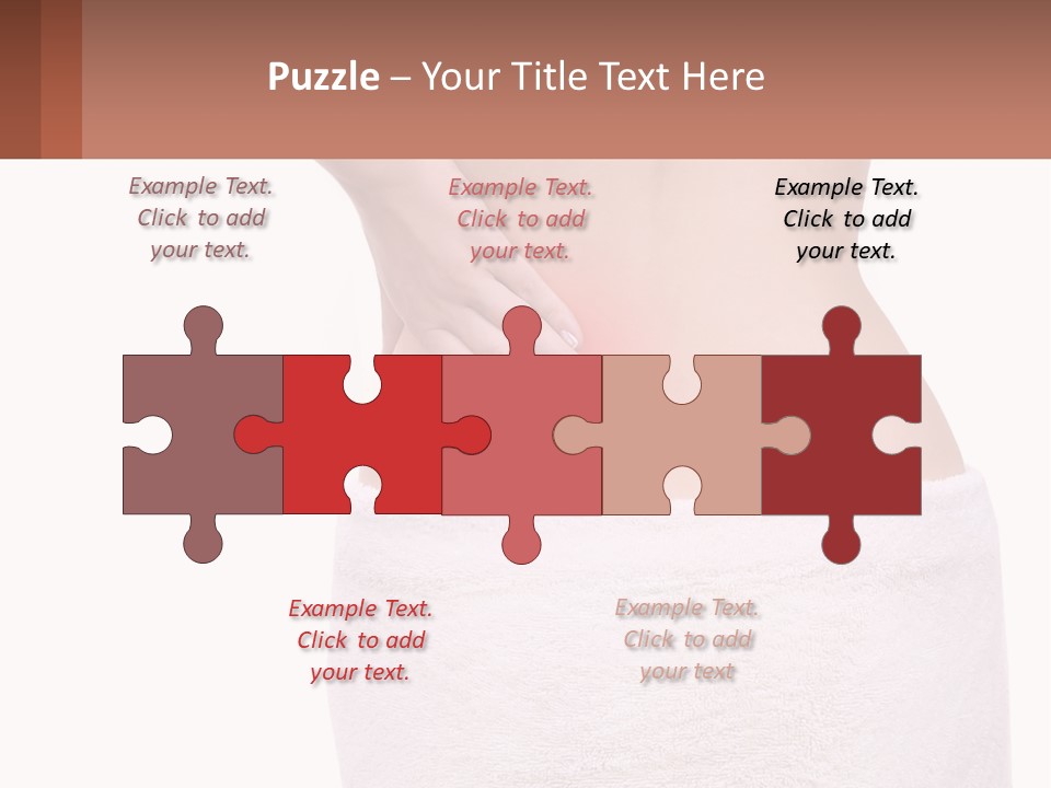 A Woman's Butt With A Red Spot On It PowerPoint Template