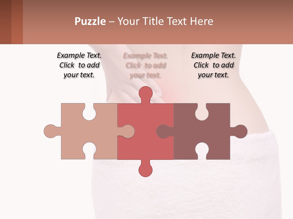 A Woman's Butt With A Red Spot On It PowerPoint Template