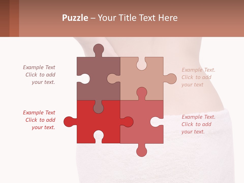 A Woman's Butt With A Red Spot On It PowerPoint Template