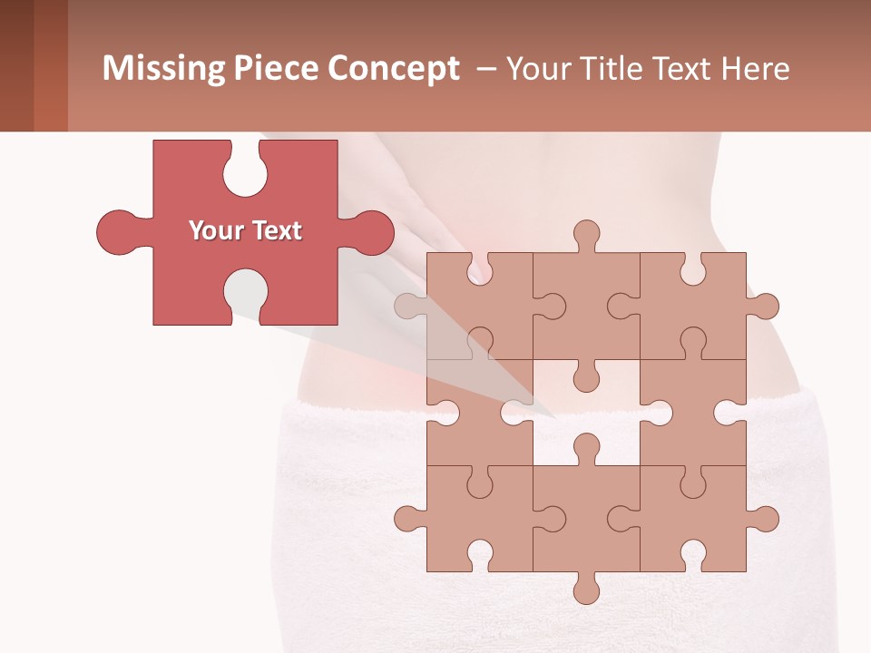 A Woman's Butt With A Red Spot On It PowerPoint Template