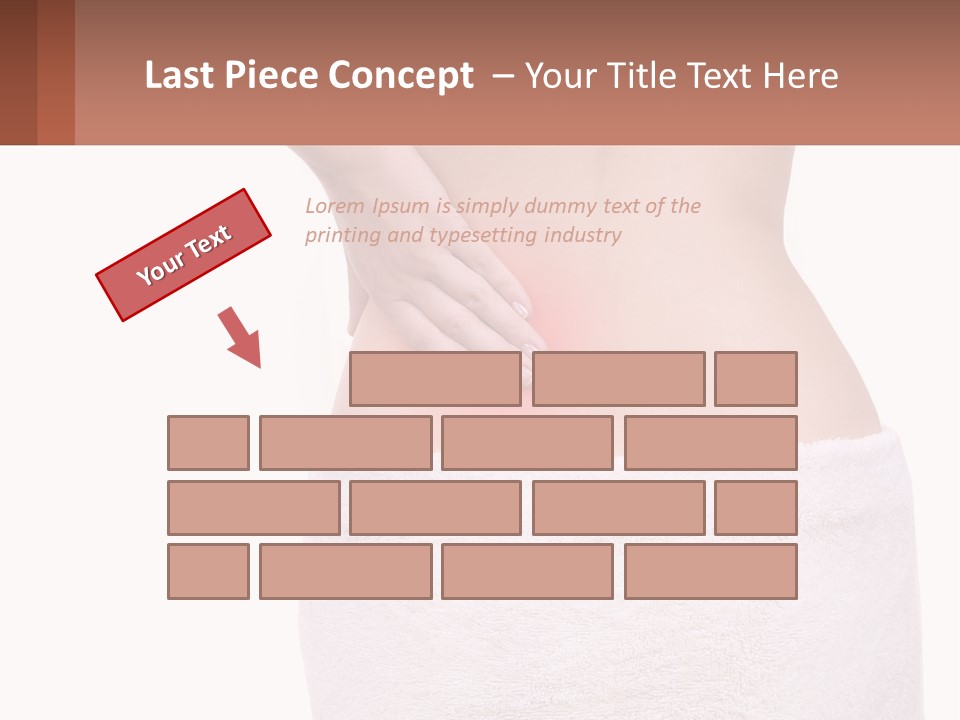 A Woman's Butt With A Red Spot On It PowerPoint Template