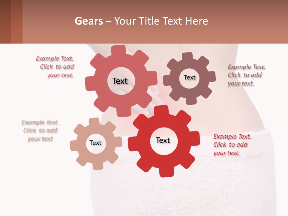 A Woman's Butt With A Red Spot On It PowerPoint Template