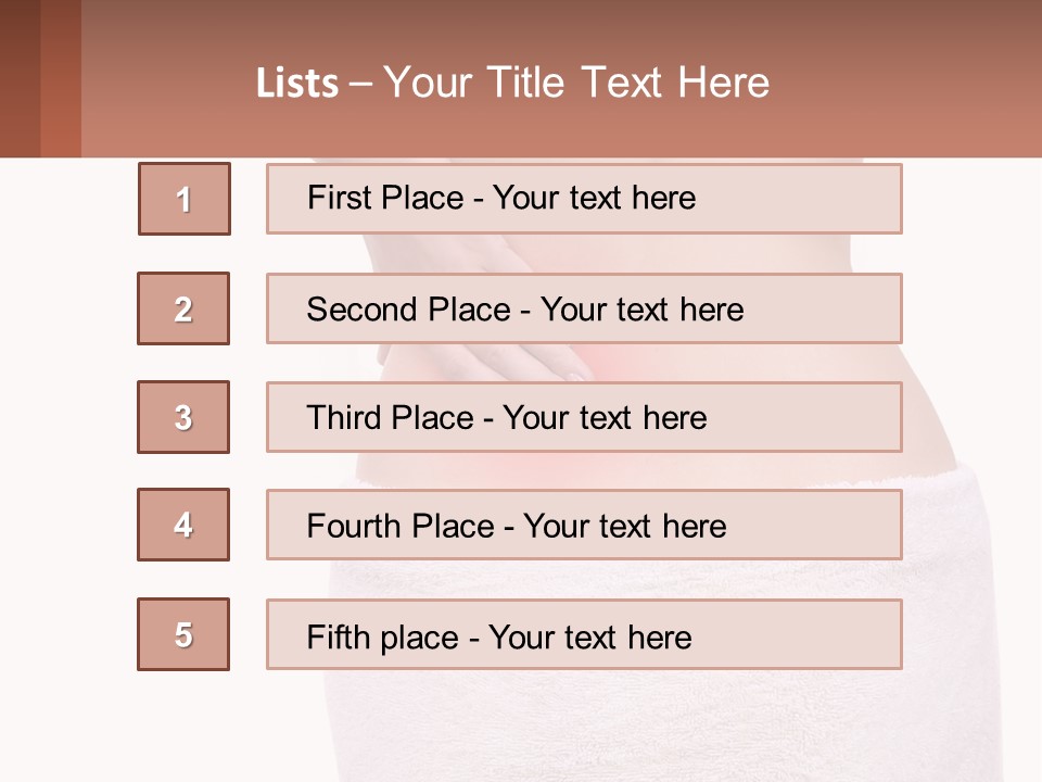 A Woman's Butt With A Red Spot On It PowerPoint Template