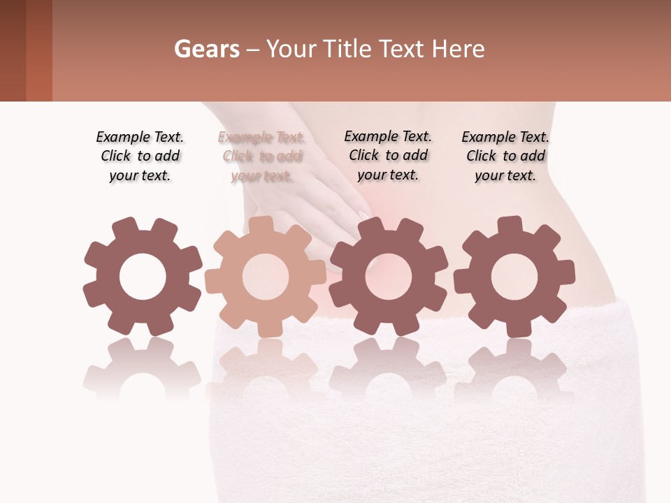 A Woman's Butt With A Red Spot On It PowerPoint Template