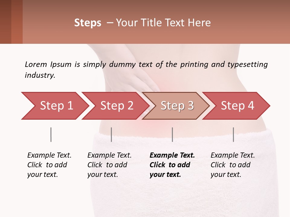 A Woman's Butt With A Red Spot On It PowerPoint Template