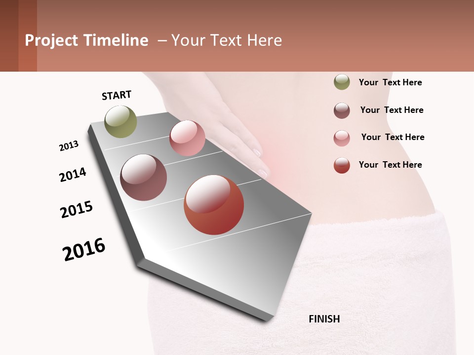 A Woman's Butt With A Red Spot On It PowerPoint Template