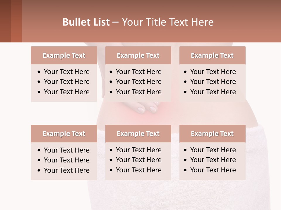 A Woman's Butt With A Red Spot On It PowerPoint Template