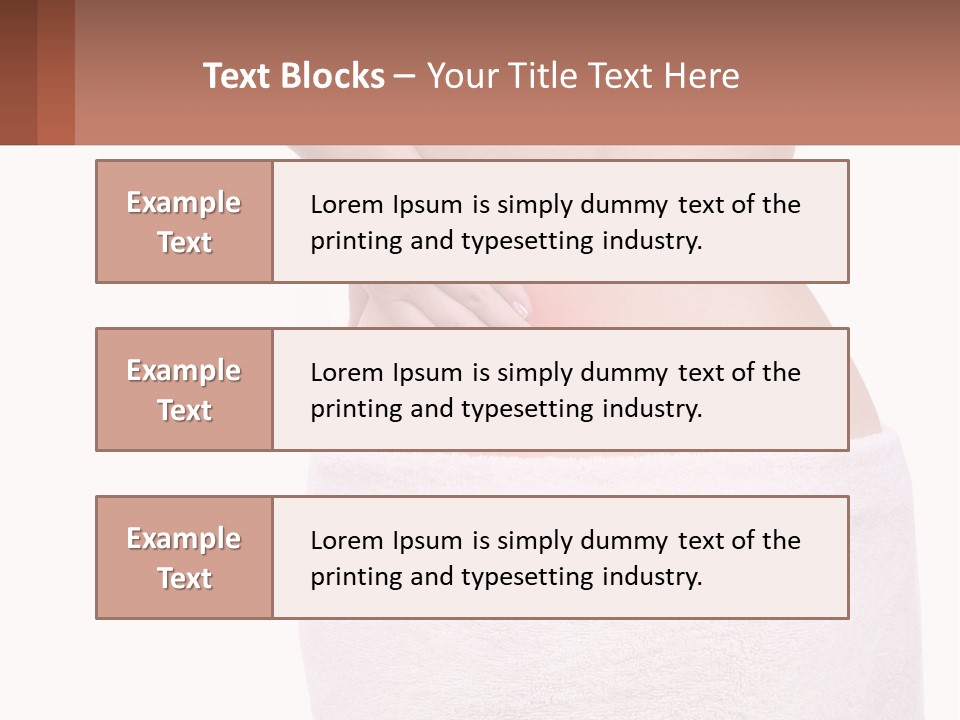 A Woman's Butt With A Red Spot On It PowerPoint Template