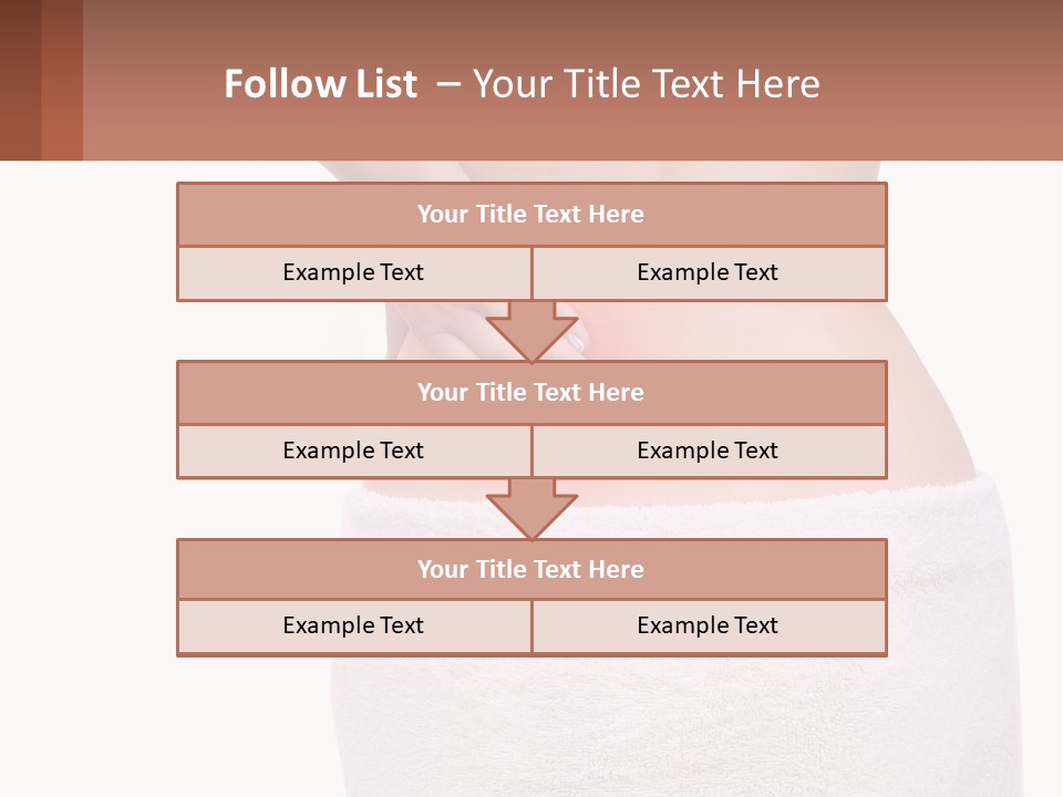 A Woman's Butt With A Red Spot On It PowerPoint Template