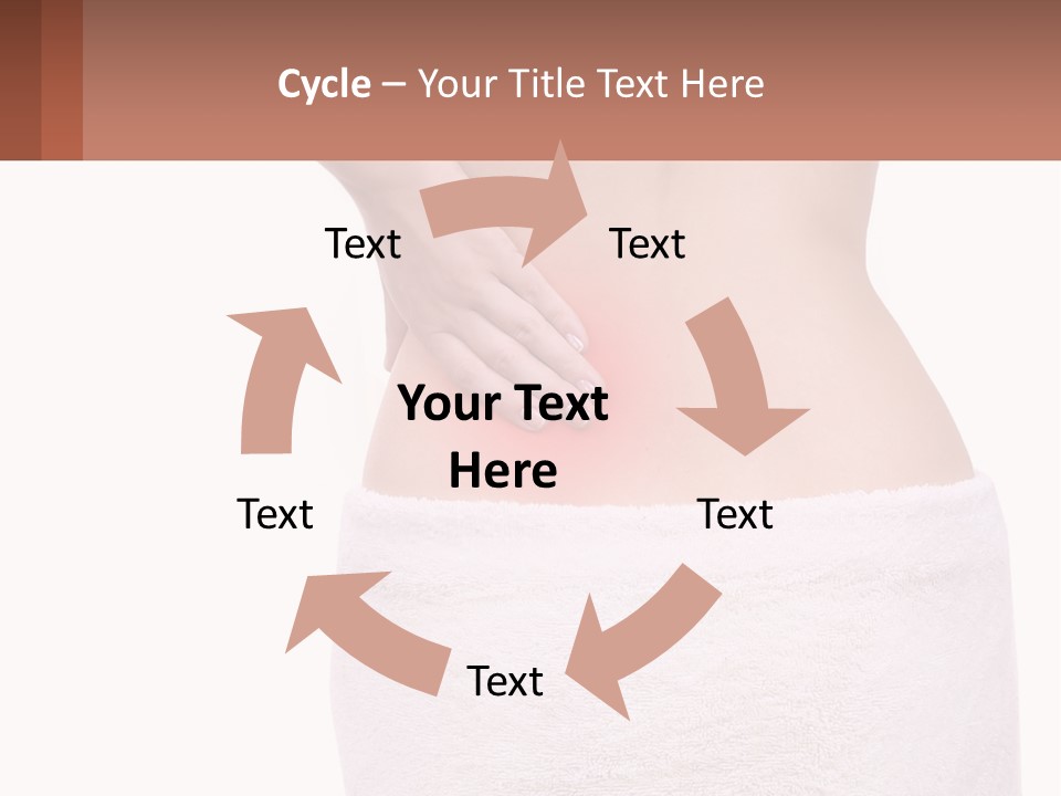 A Woman's Butt With A Red Spot On It PowerPoint Template