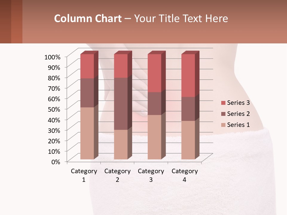 A Woman's Butt With A Red Spot On It PowerPoint Template