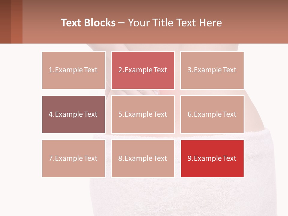 A Woman's Butt With A Red Spot On It PowerPoint Template