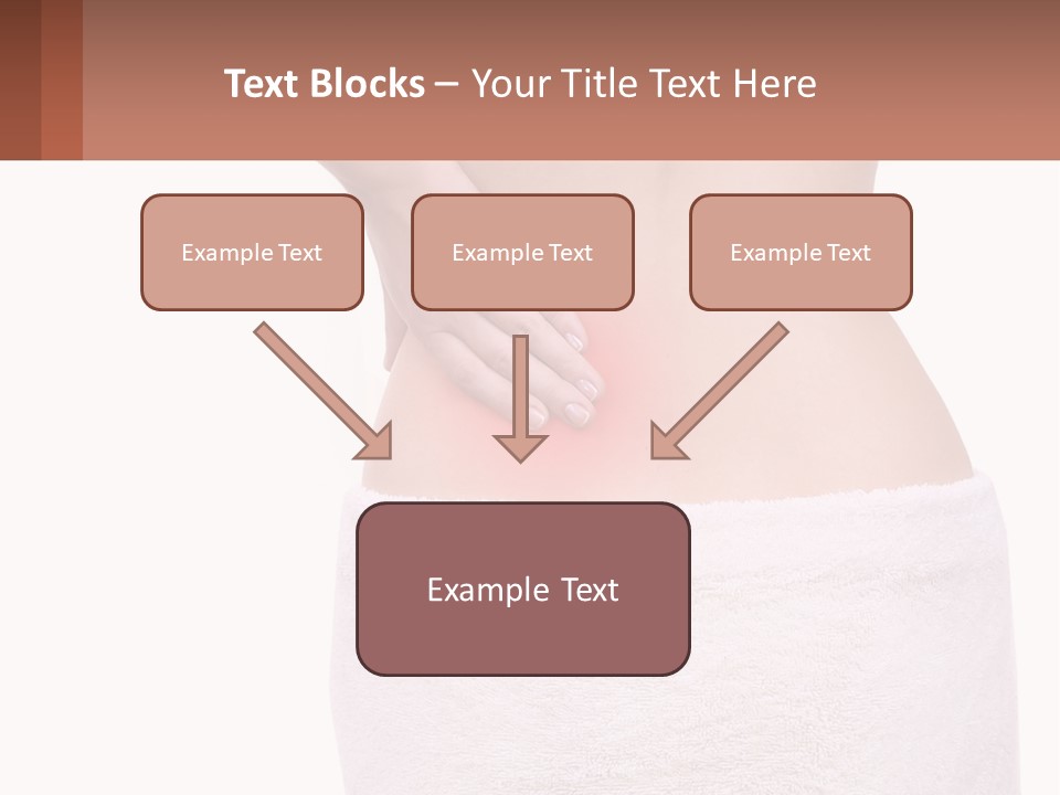A Woman's Butt With A Red Spot On It PowerPoint Template
