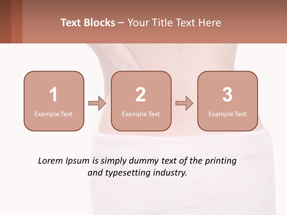 A Woman's Butt With A Red Spot On It PowerPoint Template