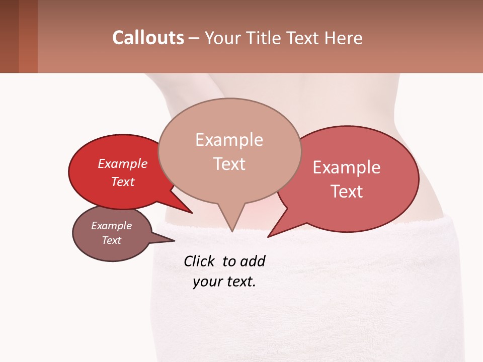 A Woman's Butt With A Red Spot On It PowerPoint Template