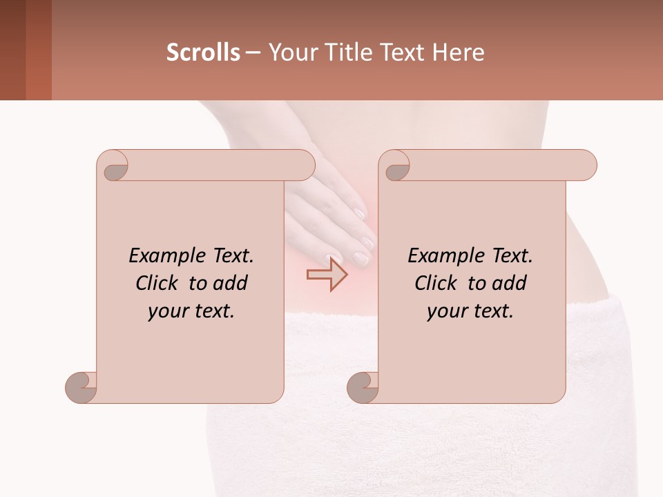 A Woman's Butt With A Red Spot On It PowerPoint Template