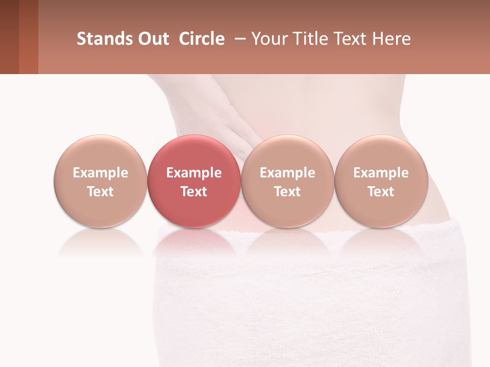 A Woman's Butt With A Red Spot On It PowerPoint Template
