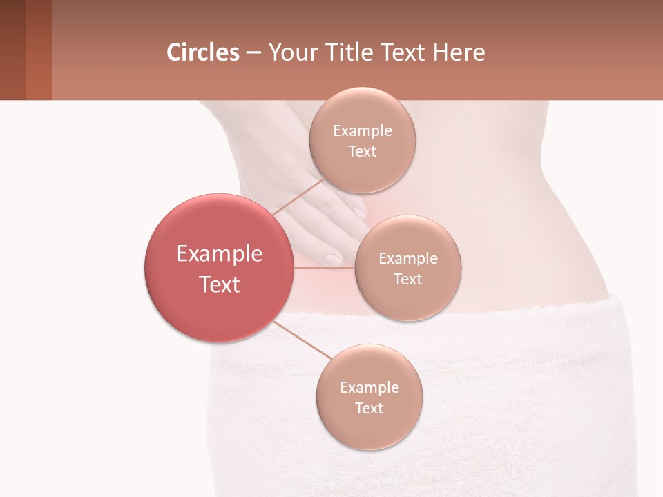 A Woman's Butt With A Red Spot On It PowerPoint Template